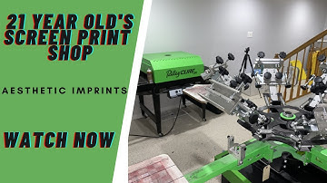 How I Run My Own Business At 21 years Old | Screen Printing Vlog