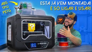 A Impressora 3D Mais COMPLETA Que Testei Perfeita Para ABS - QIDI IMATE-S - Unboxing