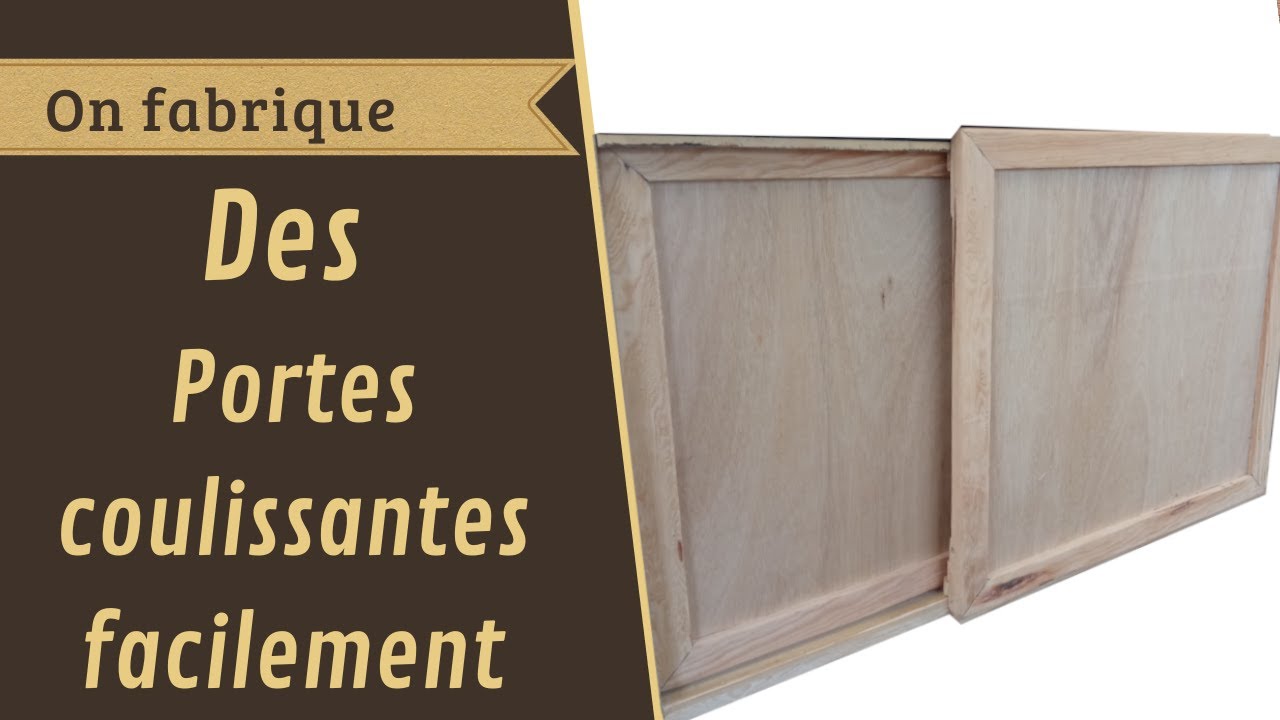 Comment faire des portes coulissantes facilement ? - YouTube