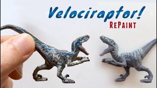 How to RePaint Blue the Velociraptor! Jurassic World Fallen Kingdom