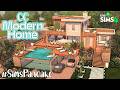 Gorgeous Modern Family Home with CC by SimsPancake! [Sims 4 Speed Build]