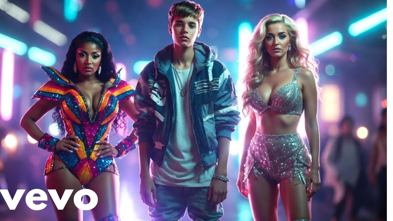 Justin Bieber ft Nicky Minaj and Katy Perry  - Lights up in the Night (Official Music Video 2026 )