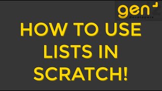 How To Use Lists In Scratch!