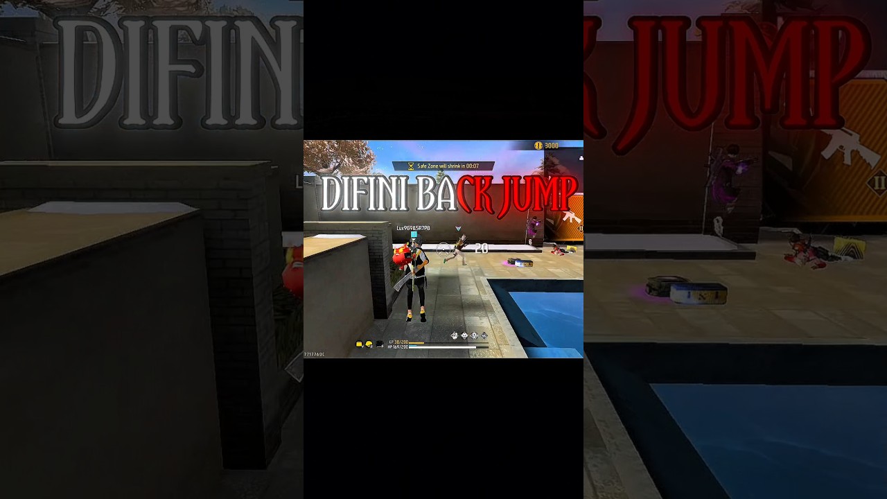back  jump trick free fire 