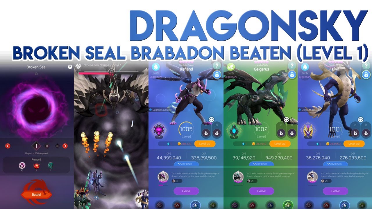 DragonSky Broken Seal Brabadon Beaten by Illafiend Gaigarus Bivir