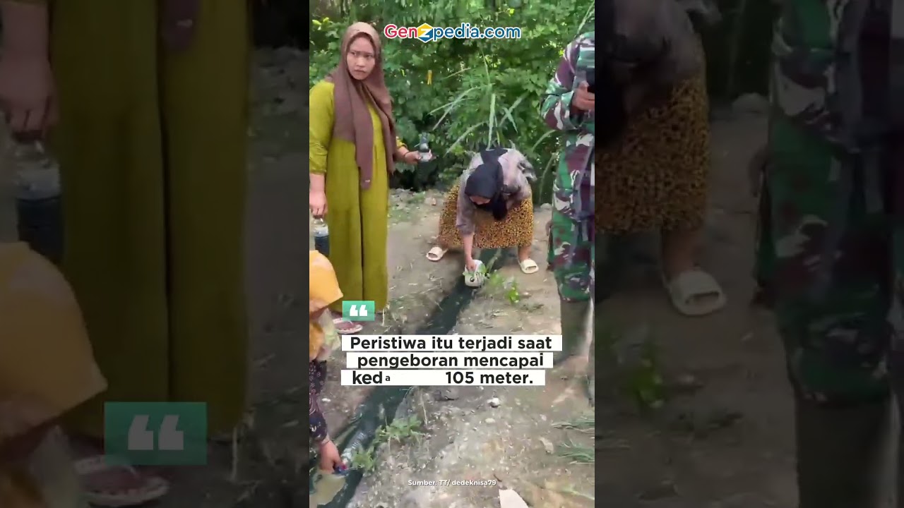 Heboh! Sumur Bor Warga Semburkan Cairan Diduga Minyak Bumi. #viral #news
