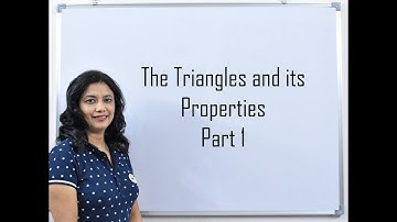 Class 7 CBSE NCERT Maths | Chapter 6 The Triangles and its Properties | Part 1