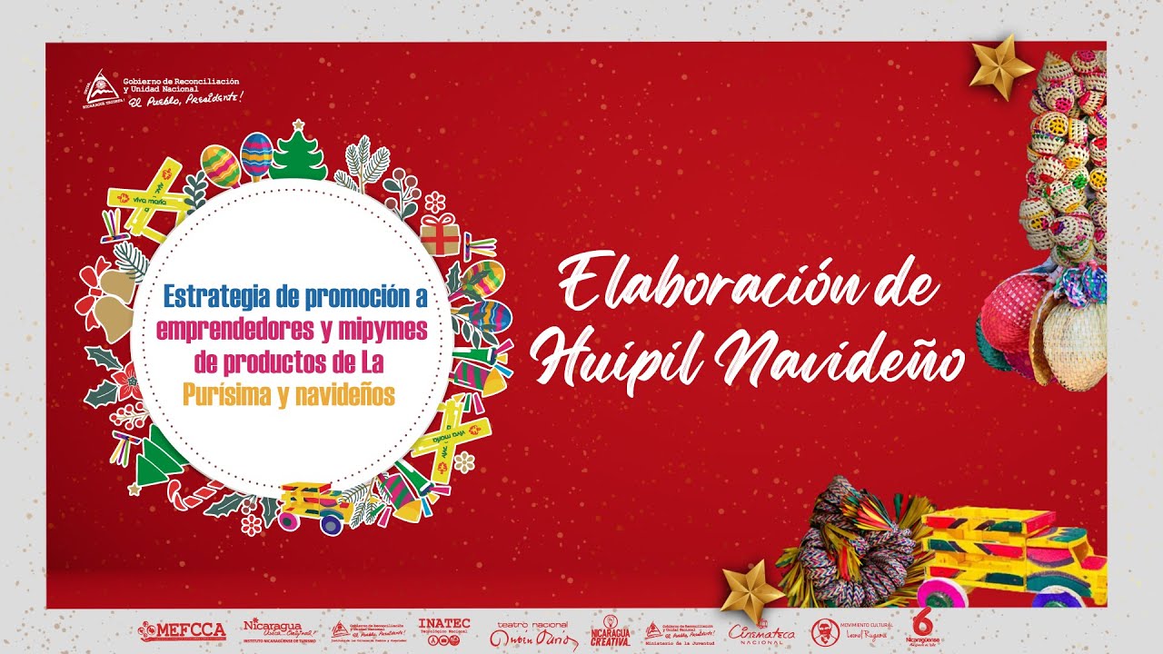 Aprendamos a confeccionar un huipil navideño
