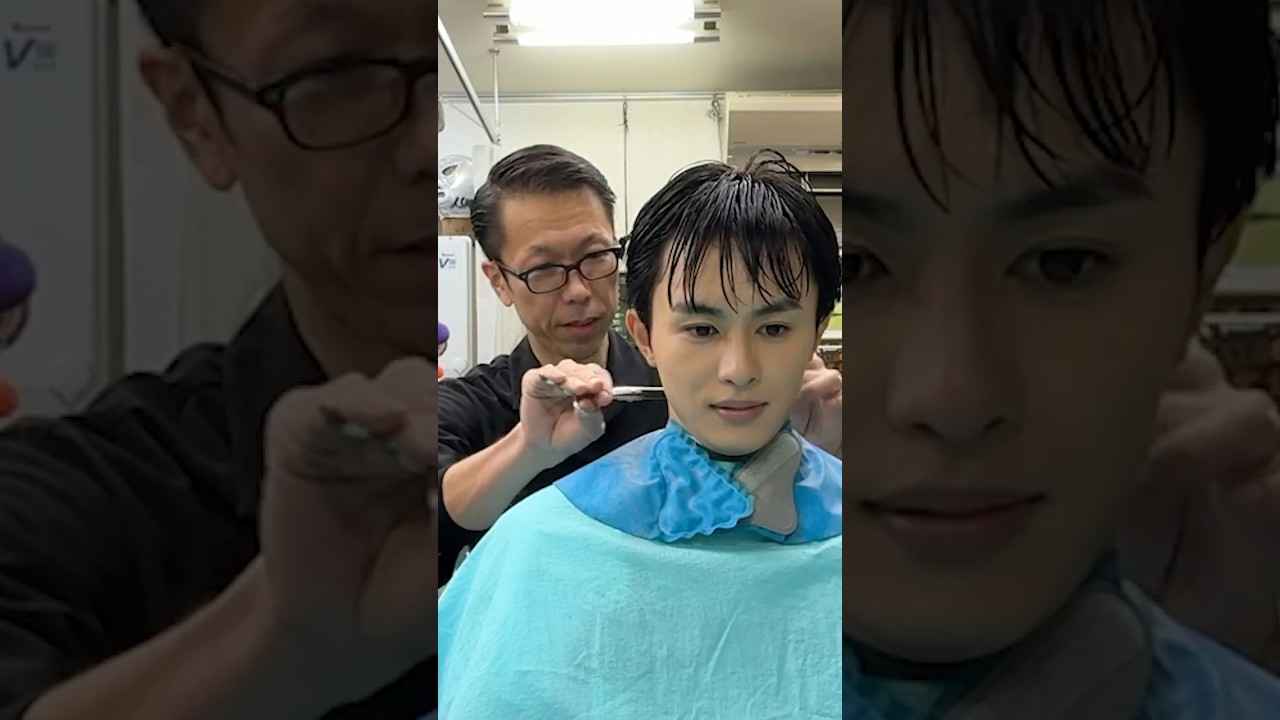 【ASMR】Ultimate haircut timelapse at HAIR SALON ISHIOKA #asmr #barber #俺たちバッドバーバーズ #草川拓弥 #テレビ東京 #テレ東