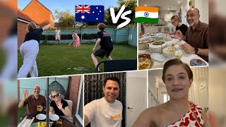 My Australian - Spanish Friends Try Homemade Indian Food For The First Time + Cricket Match Fun 🏏 