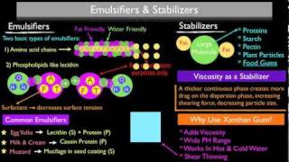 Examples of ingredients lists of emulsifier‐containing and