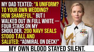 Dad Mocked My Military Uniform at My Wedding — Then 200 SEALs Stood and Saluted Me