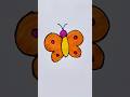 Butterfly 🦋 drawing for kids #butterfly #drawing #viral #youtubeshorts #art #kids