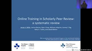 Online Training in Scholarly Peer Review: A Systematic Review