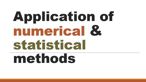 Application of Numerical methods in real life