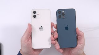 iPhone 12 (White) &amp; 12 Pro (Pacific Blue) Unboxing and MagSafe Test
