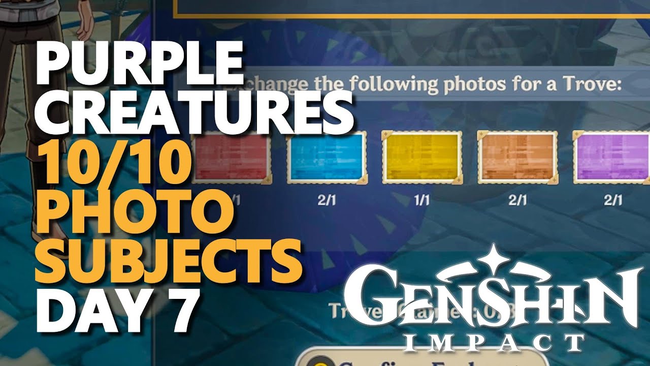 Purple Creature Genshin Impact Photo Subjects 10 10 Fast Youtube