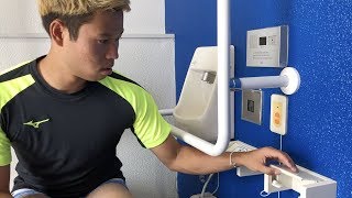 トイレで大便をした後にトイレットペーパーが無い事に気付き焦り出したけどポジティブな本田圭佑 篇