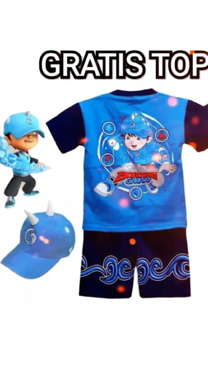 Setelan anak BoBoiBoy Air Api Halilintar #fyp #racunshopee #boboiboy #bajuanak #murah #lucu #keren