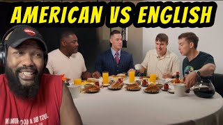 American Vs English Breakfast! ft. John Cena & Idris Elba | REACTION
