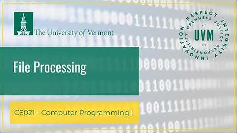 7.2  File Processing