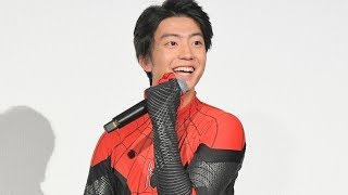 伊藤健太郎がスパイダーマン姿で作品アピール／映画『スパイダーマン：ファー・フロム・ホーム』舞台挨拶