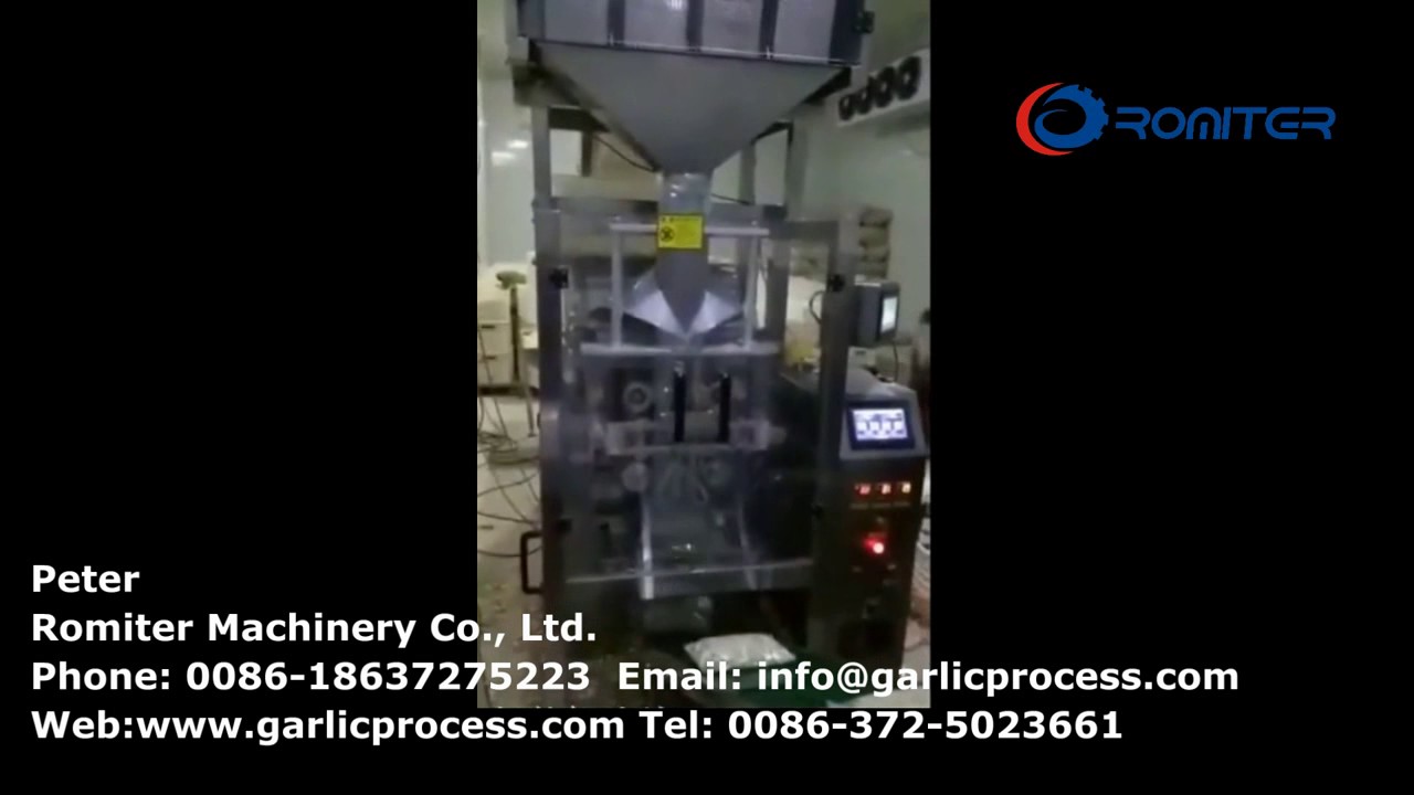 Full Automatic Peeled Garlic Clove Four Head Scaling Packing Plant for Sale