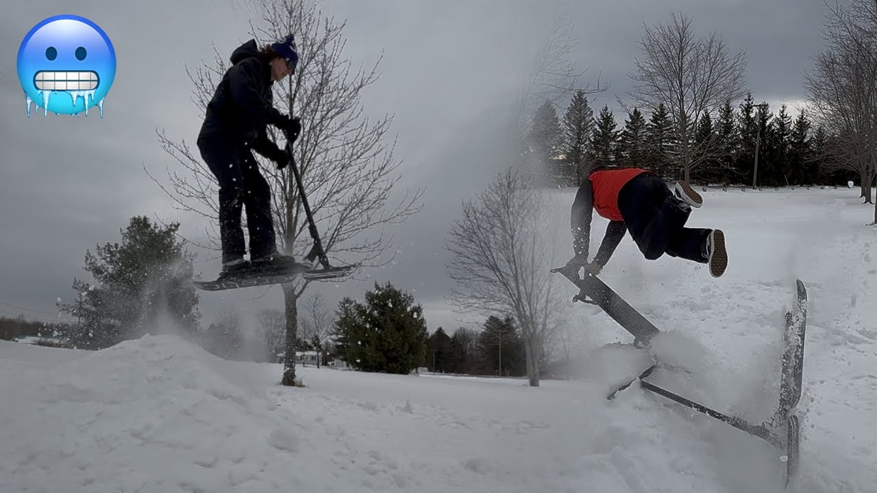 EPIC SNOW SCOOTER TRICKS!