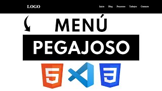 👉como Hacer un MENÚ PEGAJOSO con HTML y CSS (sticky)