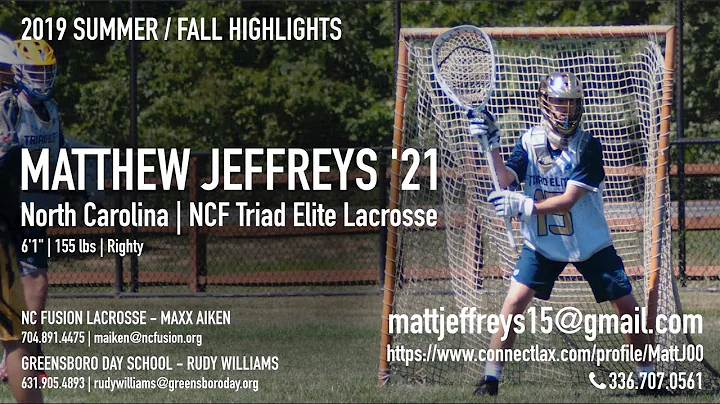Matthew Jeffreys #15 | 2019 Highlight Video