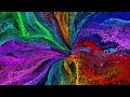 4K Screensaver | Colorful Particle Funnel – Psychedelic VJ Loop (No Sound)