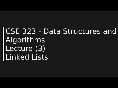 CSE323 - Data Structures and Algorithms Lecture (3) - YouTube