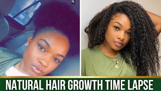 Natural hair growth time lapse year by year. 2015-2021