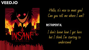 INSANE - KARAOKE (A Hazbin Hotel Song) - Black Gryph0n & Baasik