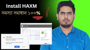 How to Fix Intel HAXM is not installed in Android studio