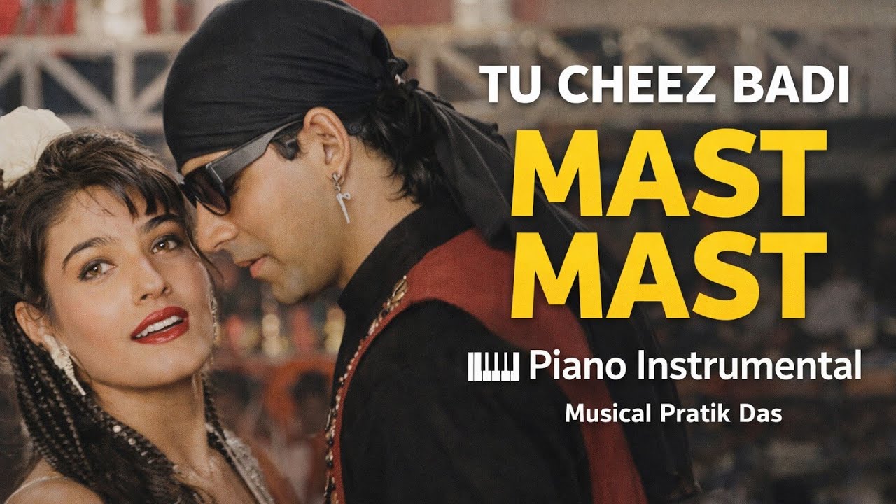 Tu Cheez Badi Hai Mast Mast | Mohra Movie Song | Full Instrumental Cover। Musical Pratik Das । Live🛑