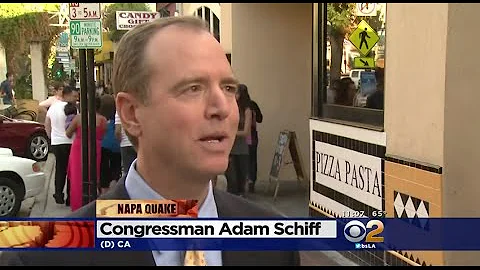 CBS 2: Rep. Schiff Pushes for Earthquake Early Warning System after Napa Quake