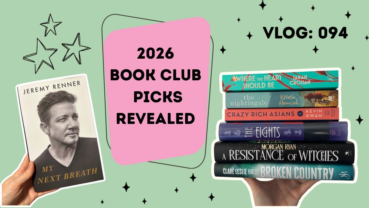 Vlog 094: 💻2026 Book Club Picks Revealed 💻