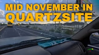 Mid November in Quartzsite Arizona Drive Around