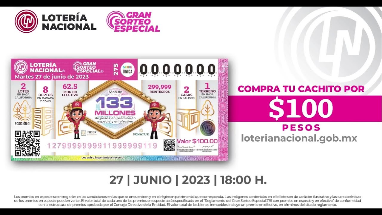 Sorteo especial hoy