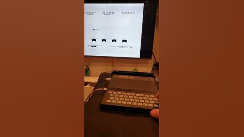 Space Invaders for ZX81 on real machine