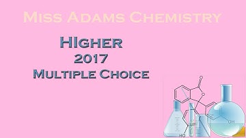 Higher 2017 Section 1: Multiple Choice