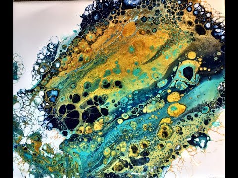 Acrylic Pouring Painting 2 - Fluid Art, Pour, negative Space, Fluid-Art ...