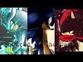 Sonic shadow and silver  scared of the dark