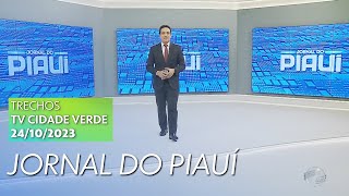 Trechos do "Jornal do Piauí" com novo cenário - TV Cidade Verde (24/10/2023)