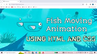 Fish Moving animation | HTML | CSS