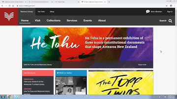 Searching on the the National Library of New Zealand website