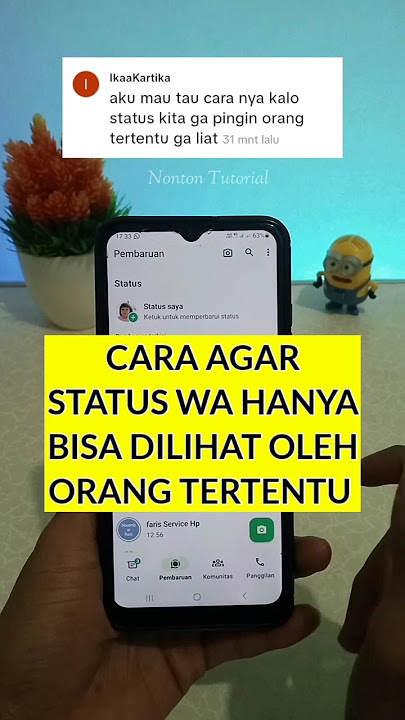 cara status WA tidak bisa dilihat orang tertentu #tutorialwa #trikwhatsappterbaru