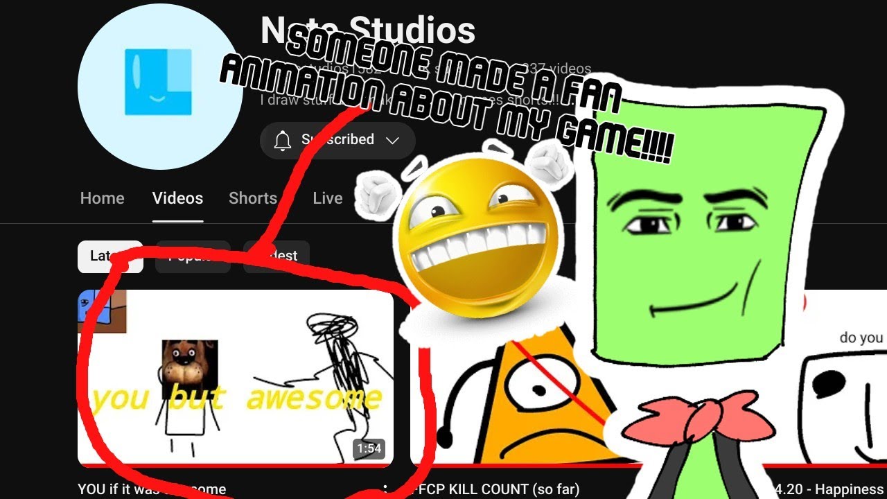 Someone made a fan animation about my game!!(reaction) - YouTube