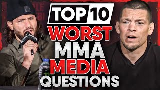 10 WORST Questions Asked by MMA Media